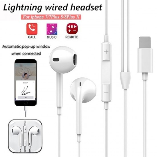 POP - UP WINDOW LIGHTNING HEADSET ( For iPhone 7/8/X/XS/MAX/XR)